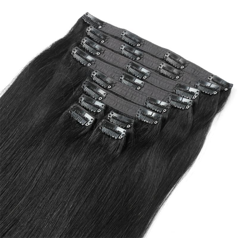 Quad Weft Clip in Hair