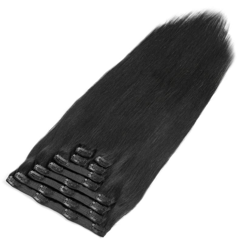 Quad Weft Clip in Hair